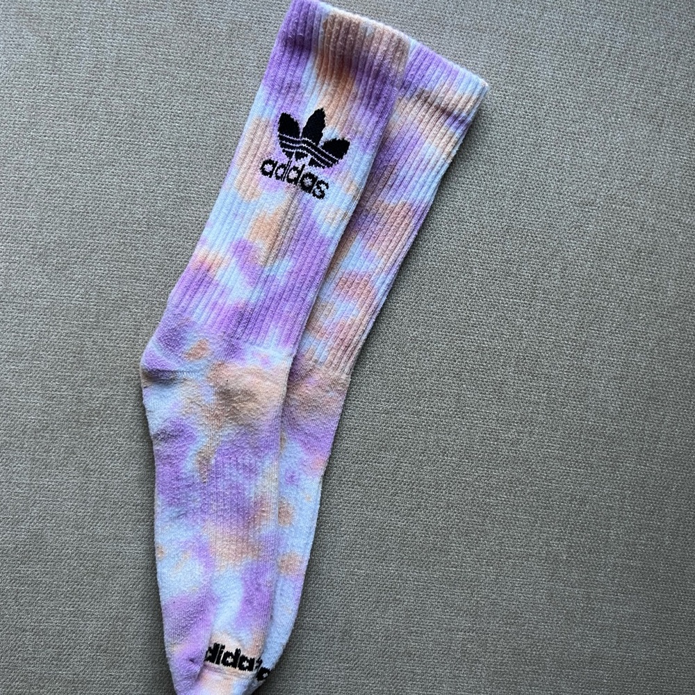 Adidas high rise socks - if you’re into this length, super cute and comfy.